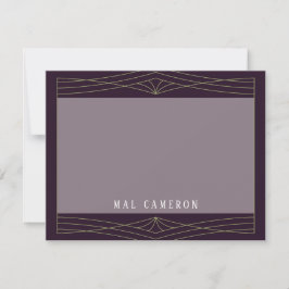 Tarjeta de nota inspirada en la reina