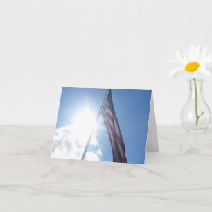 Tarjeta de nota Inspiradora de bandera patriótica
