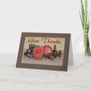 Tarjeta de nota Inspiradora de frutas festivas