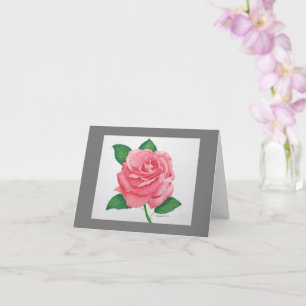 Tarjeta de nota Inspiradora de pasión rosa