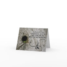 Tarjeta de nota Inspiradora de raíces del logro