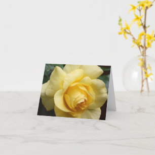 Tarjeta de nota Inspiradora de rosa amarilla