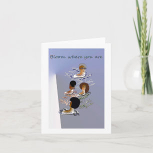 Tarjeta de nota inspiradora en blanco