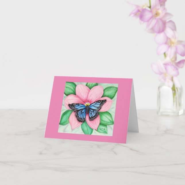 Tarjeta de nota Inspiradora para nuevos comienzos (Orquídea)