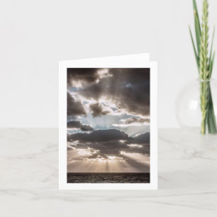 Tarjeta de nota inspiradora Sunshine Rays Blank