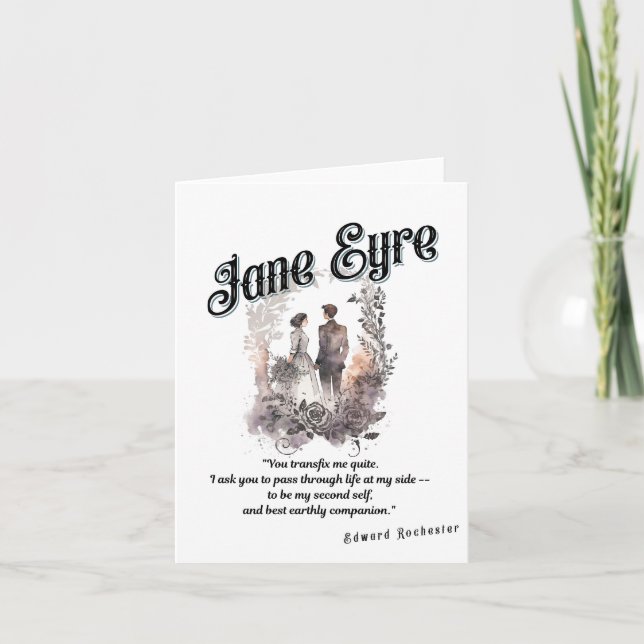 Tarjeta de nota Jane Eyre (Anverso)