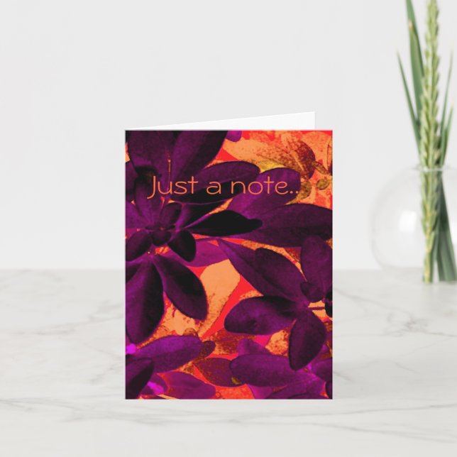 Tarjeta de nota 'Just a Note' de Choisya Otoño 3 v (Anverso)