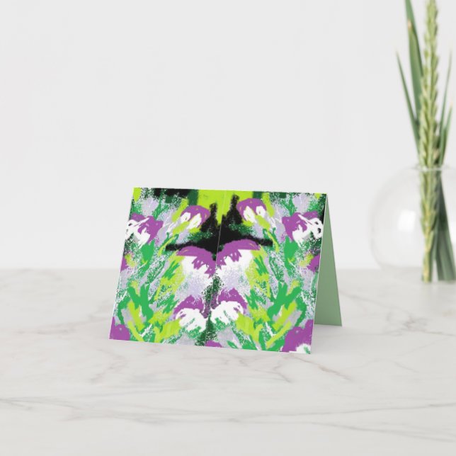 Tarjeta de nota : La flor nacional de Grecia (Anverso)