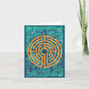Tarjeta de nota LABYRINTH II / Verde