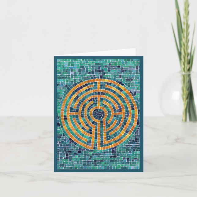 Tarjeta de nota LABYRINTH II / Verde (Anverso)