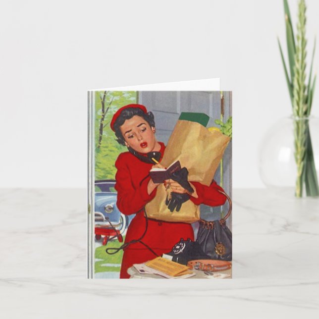 Tarjeta de nota "Lady Blank" de Retro Hectic Day L (Anverso)