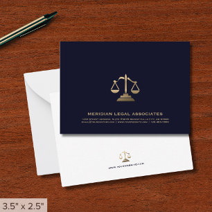 Tarjeta de nota legal de la marina de escala de or