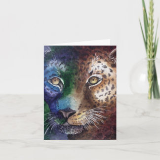 Tarjeta de nota Leopard