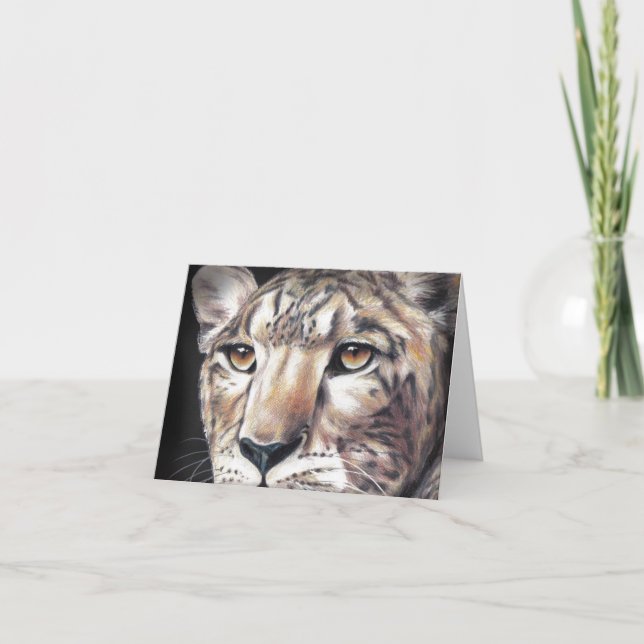 Tarjeta de nota Leopard Blank (Anverso)
