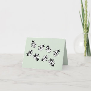 Tarjeta de nota : Lujo de Ladybugs