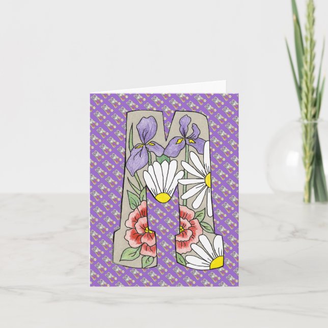 Tarjeta de nota M de letra (Anverso)