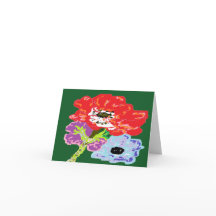 Tarjeta de nota Margen de Flor Silvestre