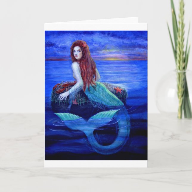 Tarjeta de nota "Mermaid's Dinner" (Anverso)