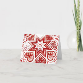 Tarjeta de nota 'Mi corazón' (blanco)