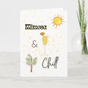 Tarjeta de nota Mimosa & Chill
