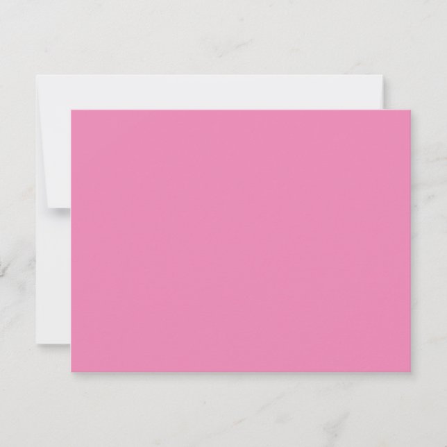 Tarjeta de nota minimalista rosa moderna con logot (Anverso)