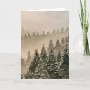 Tarjeta de nota Misty Mountain