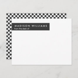 Tarjeta De Nota Moderna De Diseño De Punto Mínimo