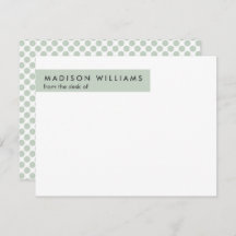 Tarjeta De Nota Moderna De Diseño De Punto Mínimo