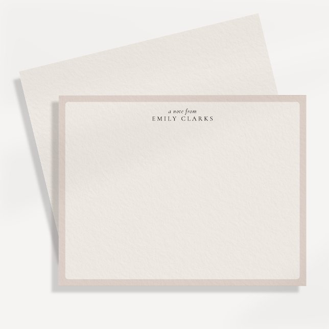 Tarjeta de nota moderna minimalista de la frontera (Subido por el creador)