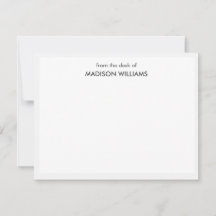 Tarjeta de nota moderna minimalista y moderna