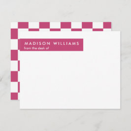 Tarjeta de nota moderna minimalista y moderna de e