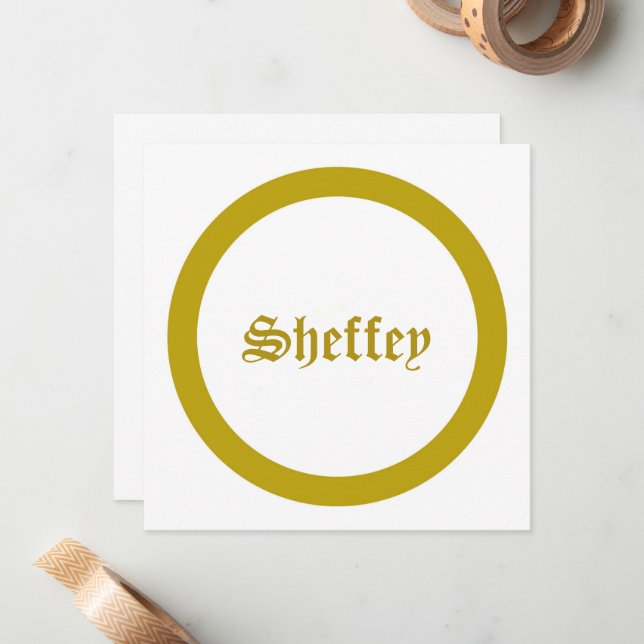 Tarjeta de nota monográfica Gold (Anverso/Reverso In Situ)