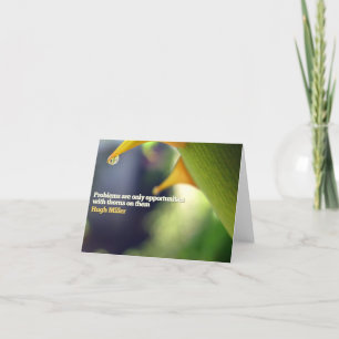 Tarjeta de nota motivacional de oportunidades