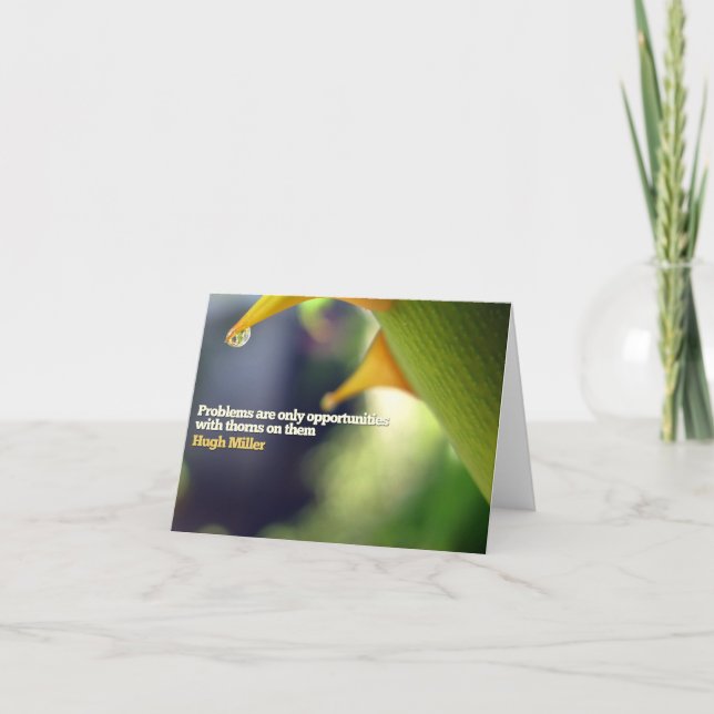 Tarjeta de nota motivacional de oportunidades (Anverso)