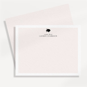 Tarjeta de nota musical minimalista de piano negro