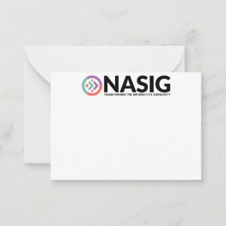 Tarjeta de nota NASIG 2.5 x 3.5