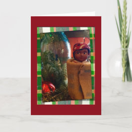 Tarjeta de nota "Navidades Cabin Skookum Doll"