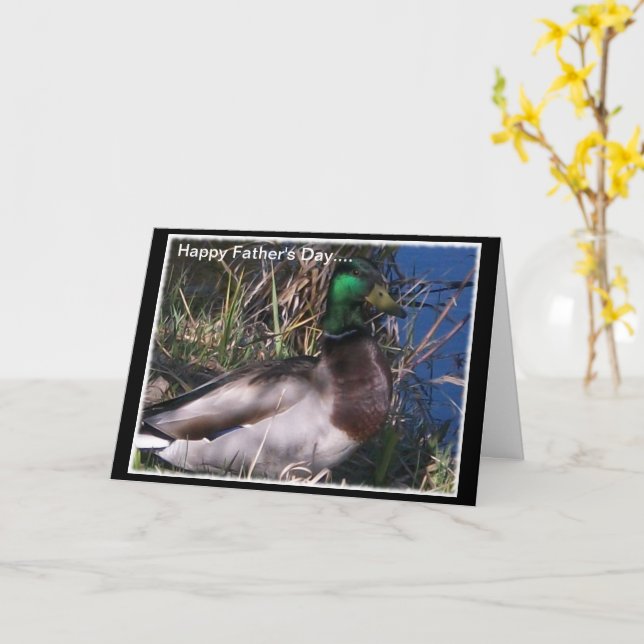 Tarjeta de nota o saludo del Día del Padre Corto y (flor amarilla)