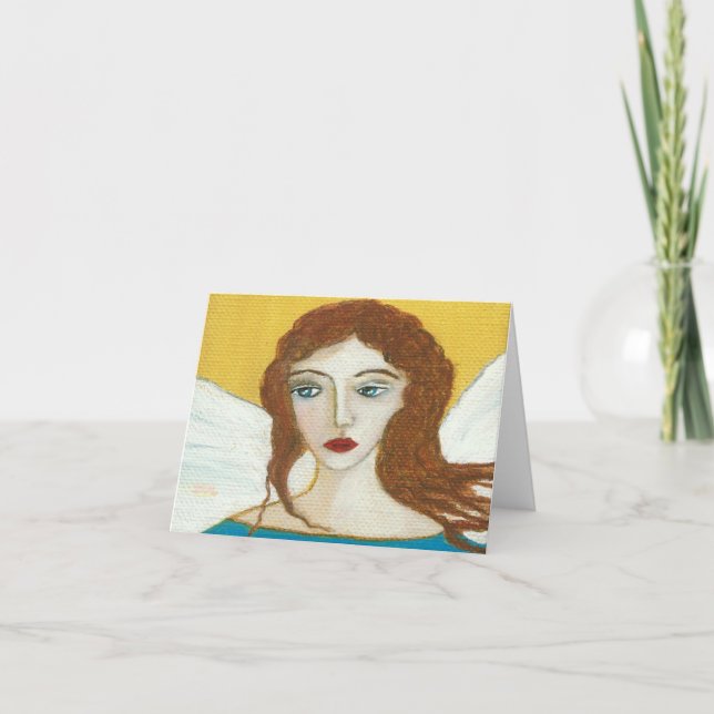 Tarjeta de nota original del saludo del arte del (Anverso)