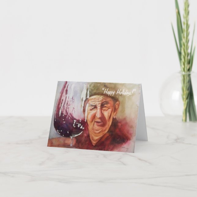 Tarjeta de nota - "Papa Winemaker" (Anverso)