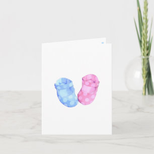Tarjeta de nota para bebés mellizos