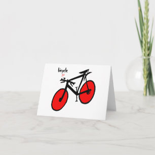 Tarjeta de nota para bicicletas