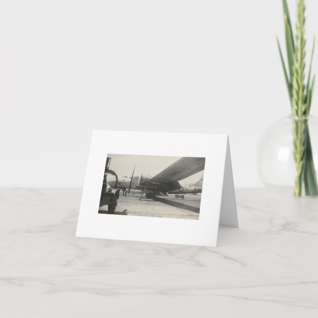 Tarjeta de nota para bombarderos B-29 de Antigüeda (Anverso)