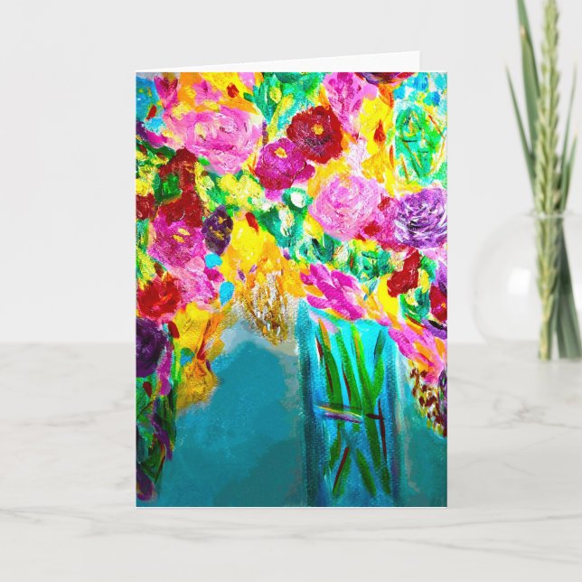 Tarjeta de nota para Bouquet de Flores Mezcladas<B (Anverso)