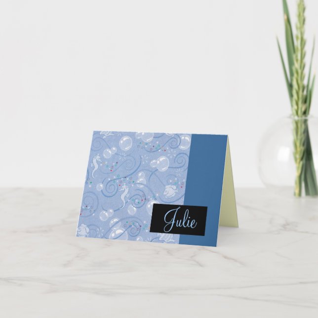 Tarjeta de nota para caballitos de mar (Anverso)