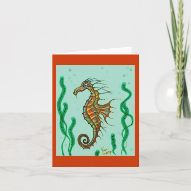Tarjeta de nota para caballitos de mar (Anverso)