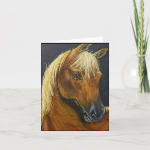 Tarjeta de nota para caballos