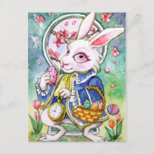 Tarjeta de nota para conejito de Pascua
