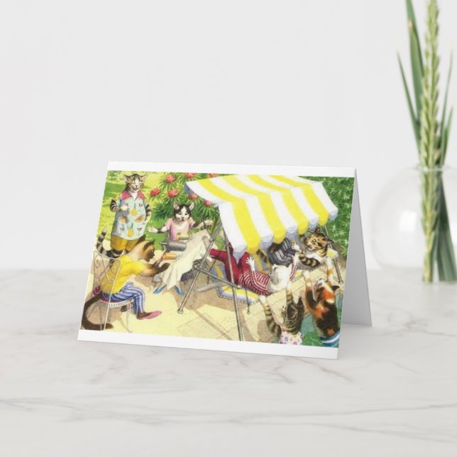 Tarjeta de nota para el caos de Fiesta de grupo de (Anverso)