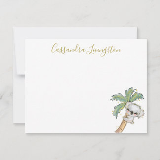 Tarjeta de nota para el oso de Koala